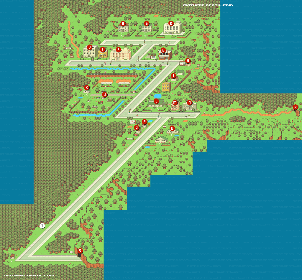 ツーソンの地図 マザー2 ギーグの逆襲 攻略 Mother2 攻略 ゲーム攻略メモ